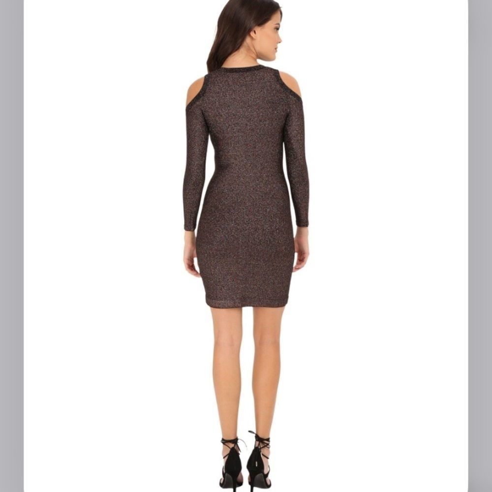 Rebecca Minkoff Claude Metallic Dress Size M - Picture 3 of 7